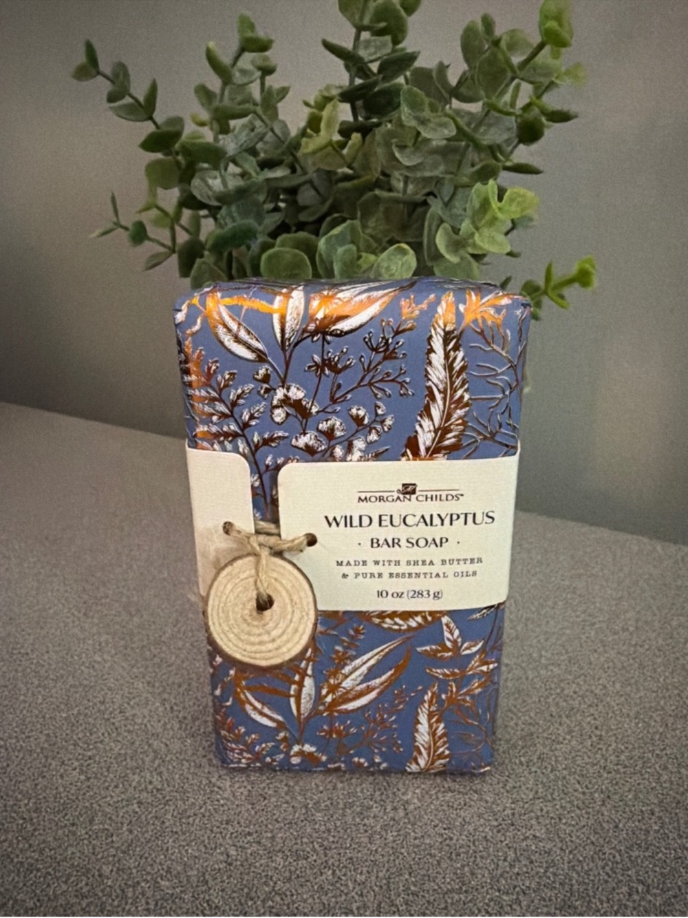 MORGAN CHILDS WILD EUCALYPTUS SHEA BUTTER PURE ESSENTIAL OILS BAR SOAP